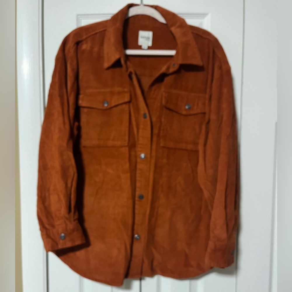 Women's Rust Corduroy shirt